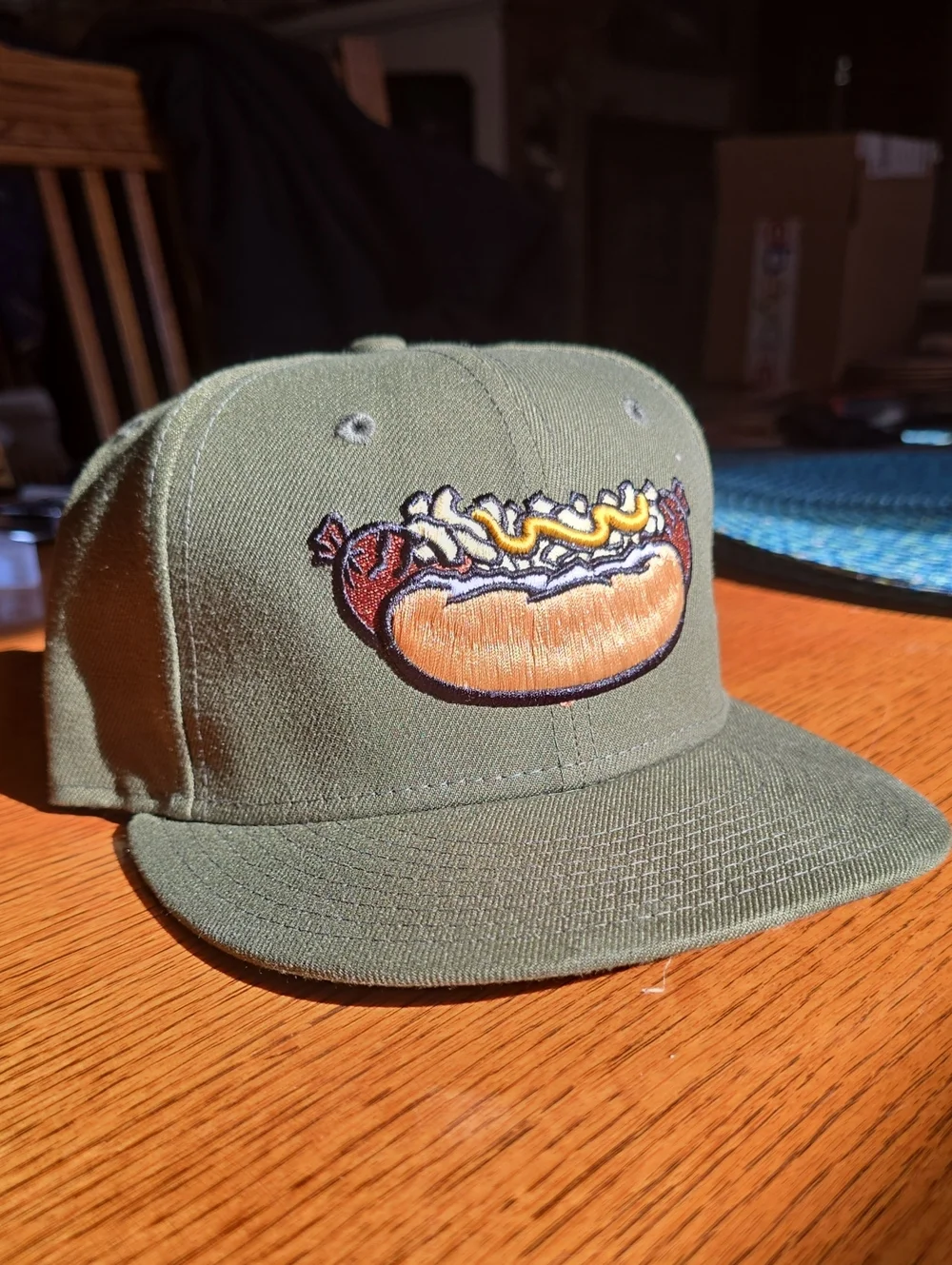 New Era Bratwurst / Hot Dog Graphic Fitted Hat- Brand new, never worn